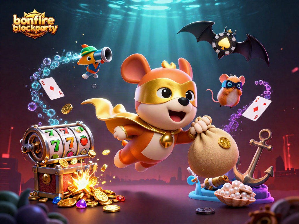 Engage with bonfireblockparty's thrilling casino adventure featuring dynamic characters and vibrant game elements.